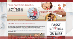 Desktop Screenshot of lady-form.de