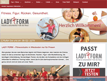Tablet Screenshot of lady-form.de